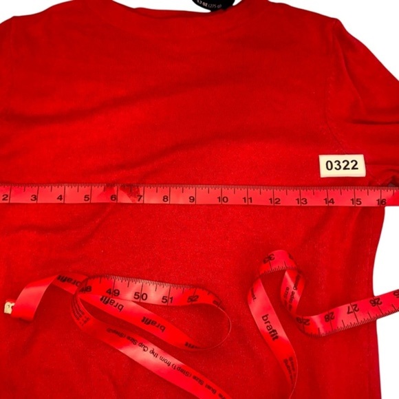 Talbots Petite Small 3/4 Sleeve soft coral sweater - Picture 5 of 6